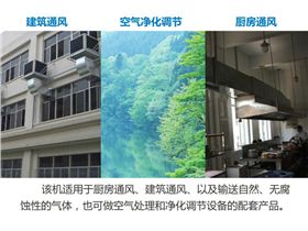 適用于酒店、飯店、食堂廚房通風(fēng)