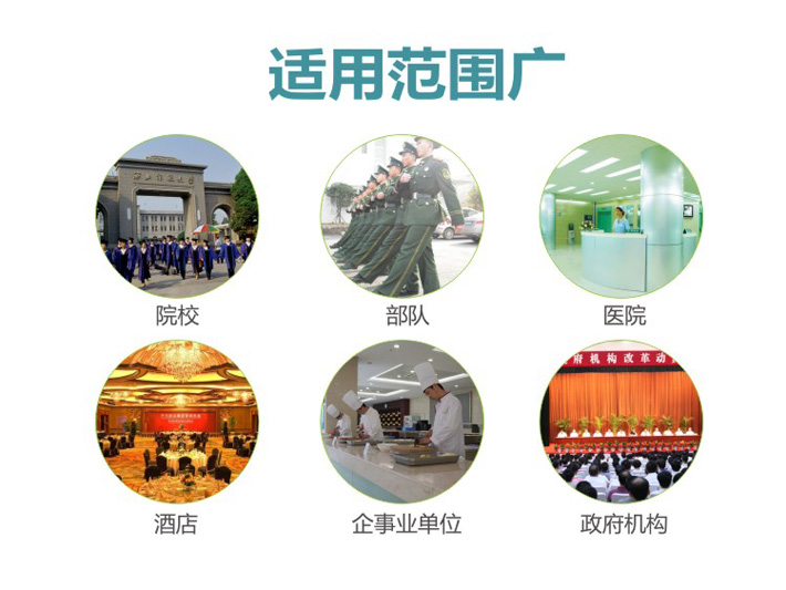 適用于酒店、餐飲飯店、學(xué)校食堂及企事業(yè)單位食堂